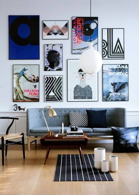 Gallery wall layout