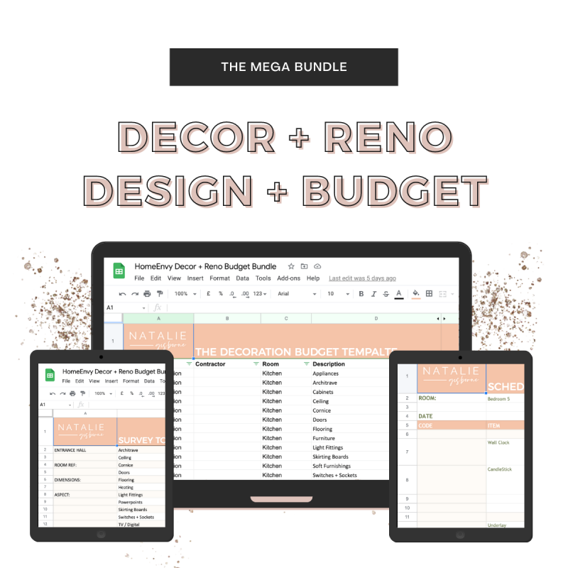 Decor + Reno Design + Budget MockupWhite